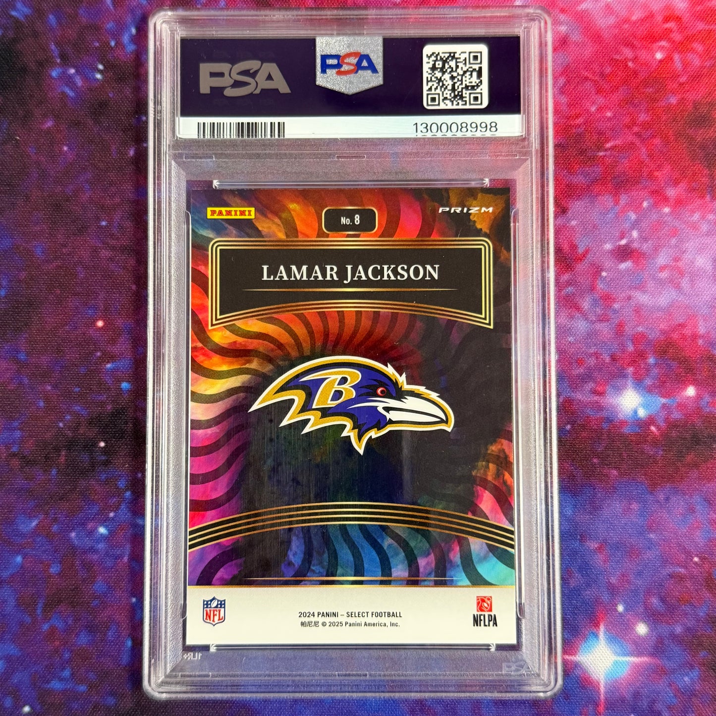 2024 NFL Select Lamar Jackson Color Wheel PSA 10