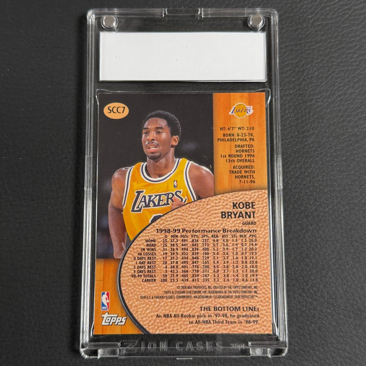 2000 Topps Stadium Club Chrome Kobe Bryant