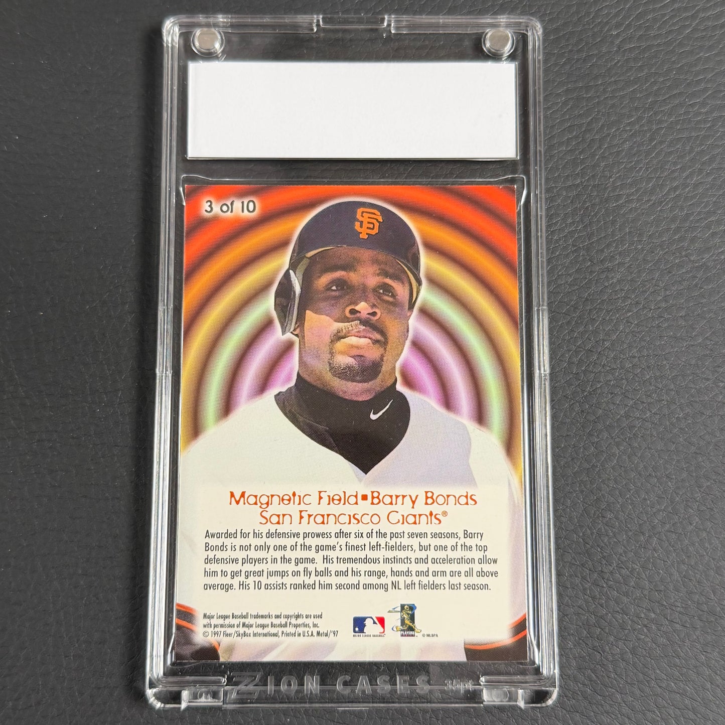 1997 Metal Universe Barry Bonds Magnetic Field