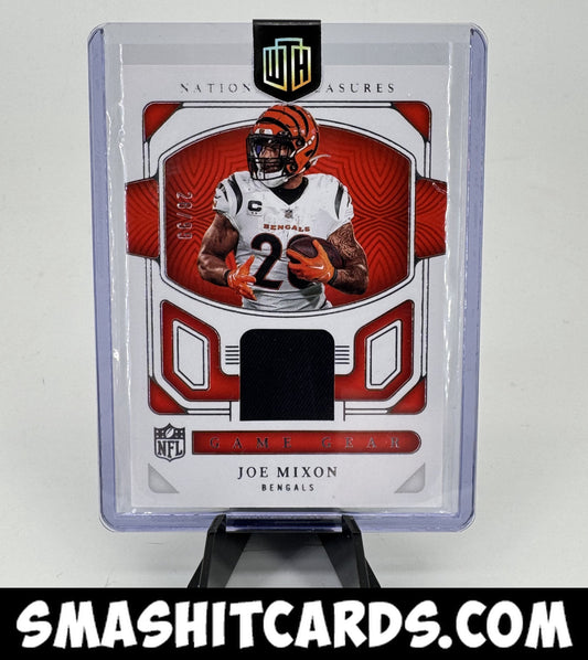 2022 Panini National Treasures #GGE-JMI Joe Mixon NFL Game Gear #/99