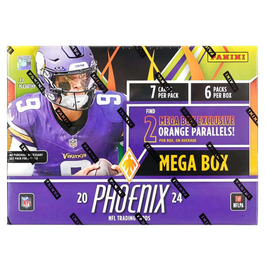 2024 Panini Phoenix NFL Football Mega Box (Orange Parallels) (SEALED)