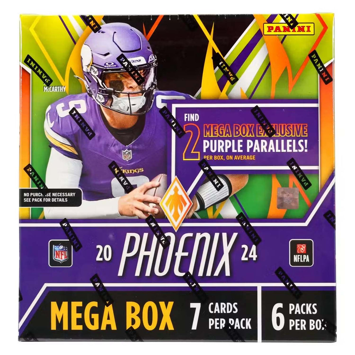 2024 Panini Phoenix NFL Football Mega Box (Purple Parallels) (SEALED)