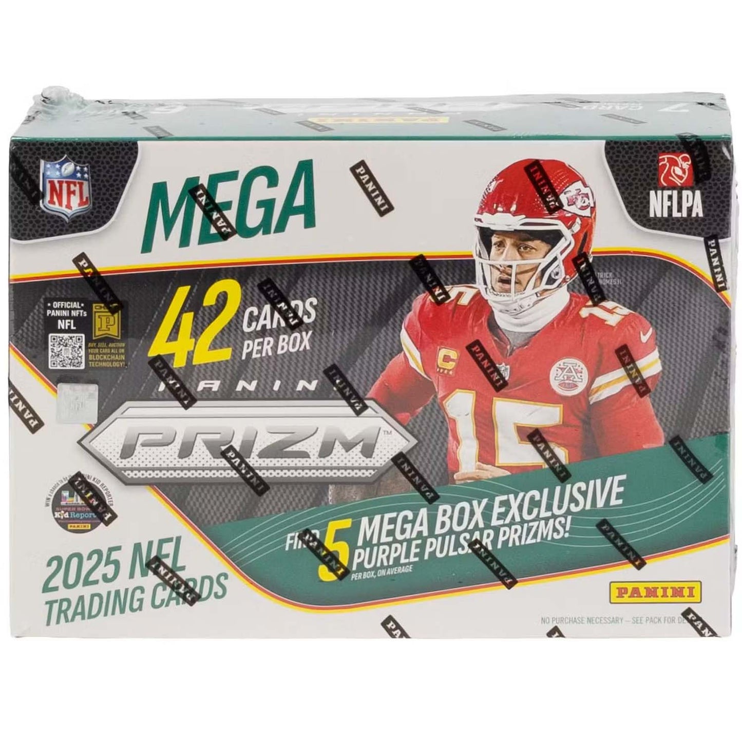 2025 Panini Prizm NFL Football Mega Box (Purple Pulsar) (SEALED)