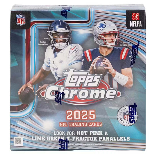 2025 Topps Chrome NFL Football Mega Box (SEALED)