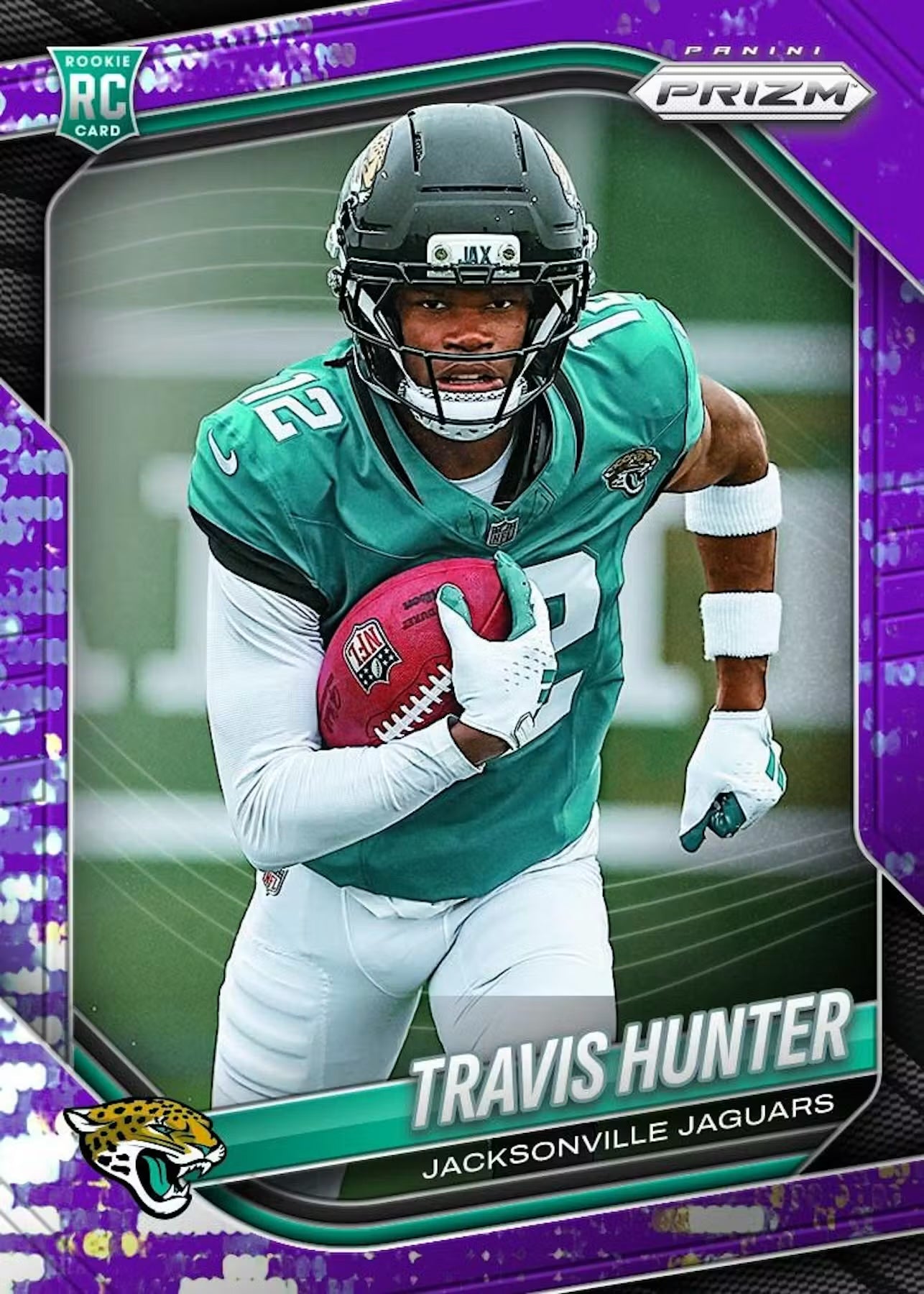 2025 Panini Prizm NFL Football Mega Box (Purple Pulsar) (SEALED)
