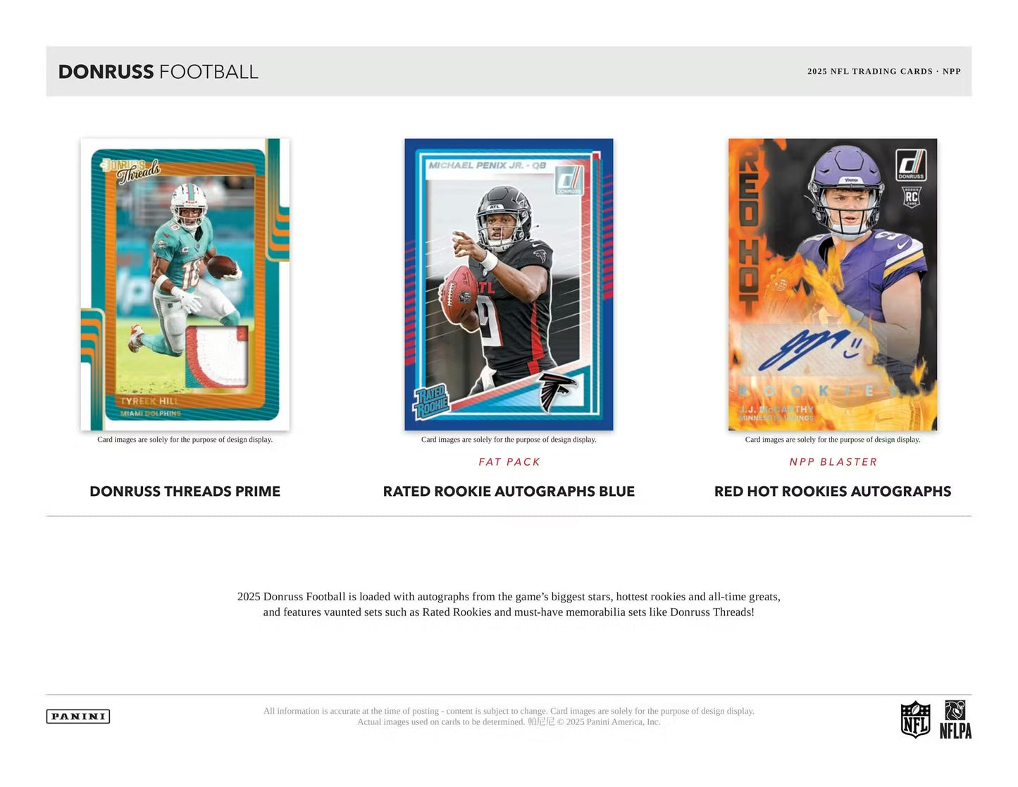 2025 Panini Donruss NFL Football Blaster Box (Red Hot Rookies) (SEALED)