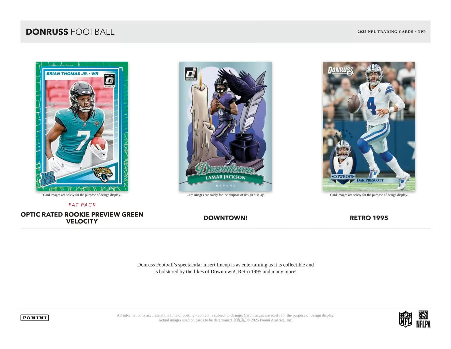 2025 Panini Donruss NFL Football Blaster Box (Red Hot Rookies) (SEALED)