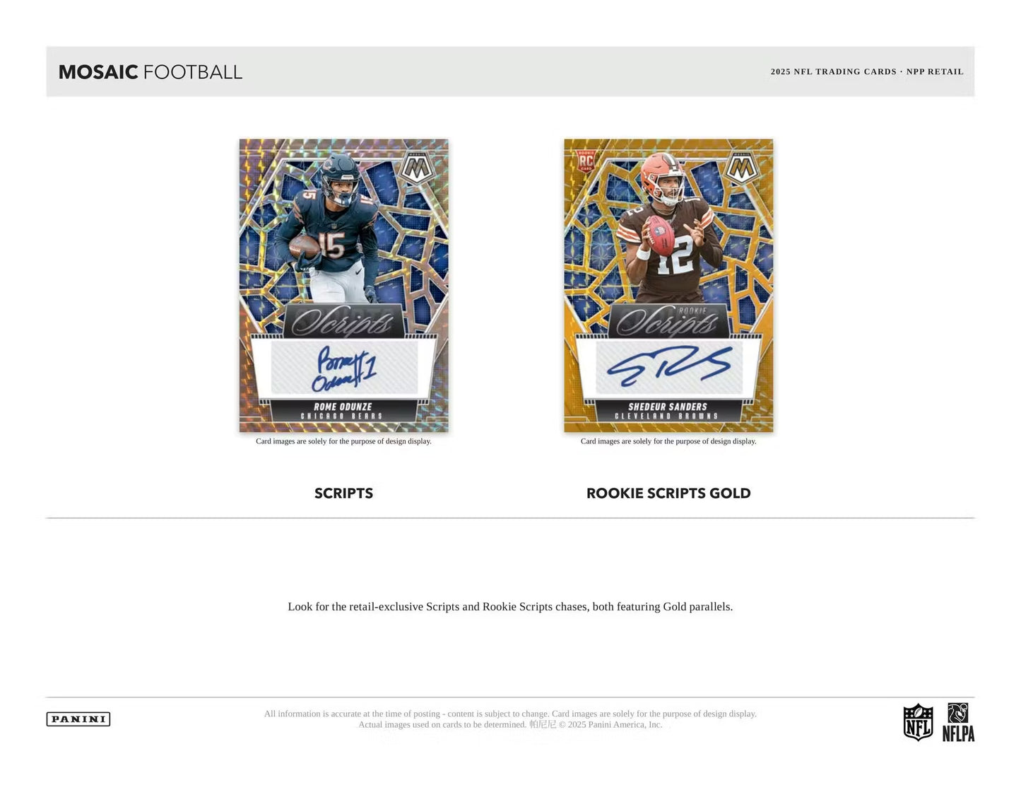 2025 Panini Mosaic NFL Football Blaster Box (Orange Parallels) (SEALED)