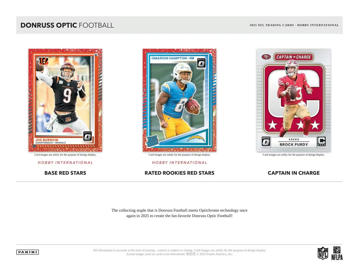 2025 Panini Donruss Optic NFL Football Hobby International Box (SEALED)