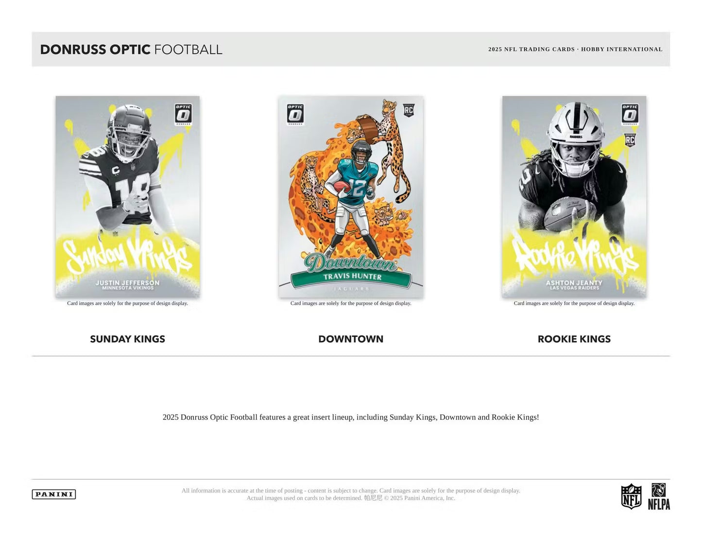 2025 Panini Donruss Optic NFL Football Hobby International Box (SEALED)