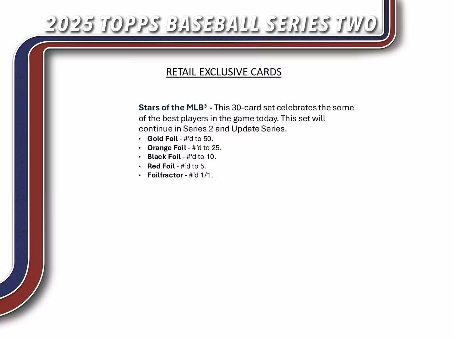 2025 Topps Series 2 MLB Baseball Retail Single Pack (SEALED)