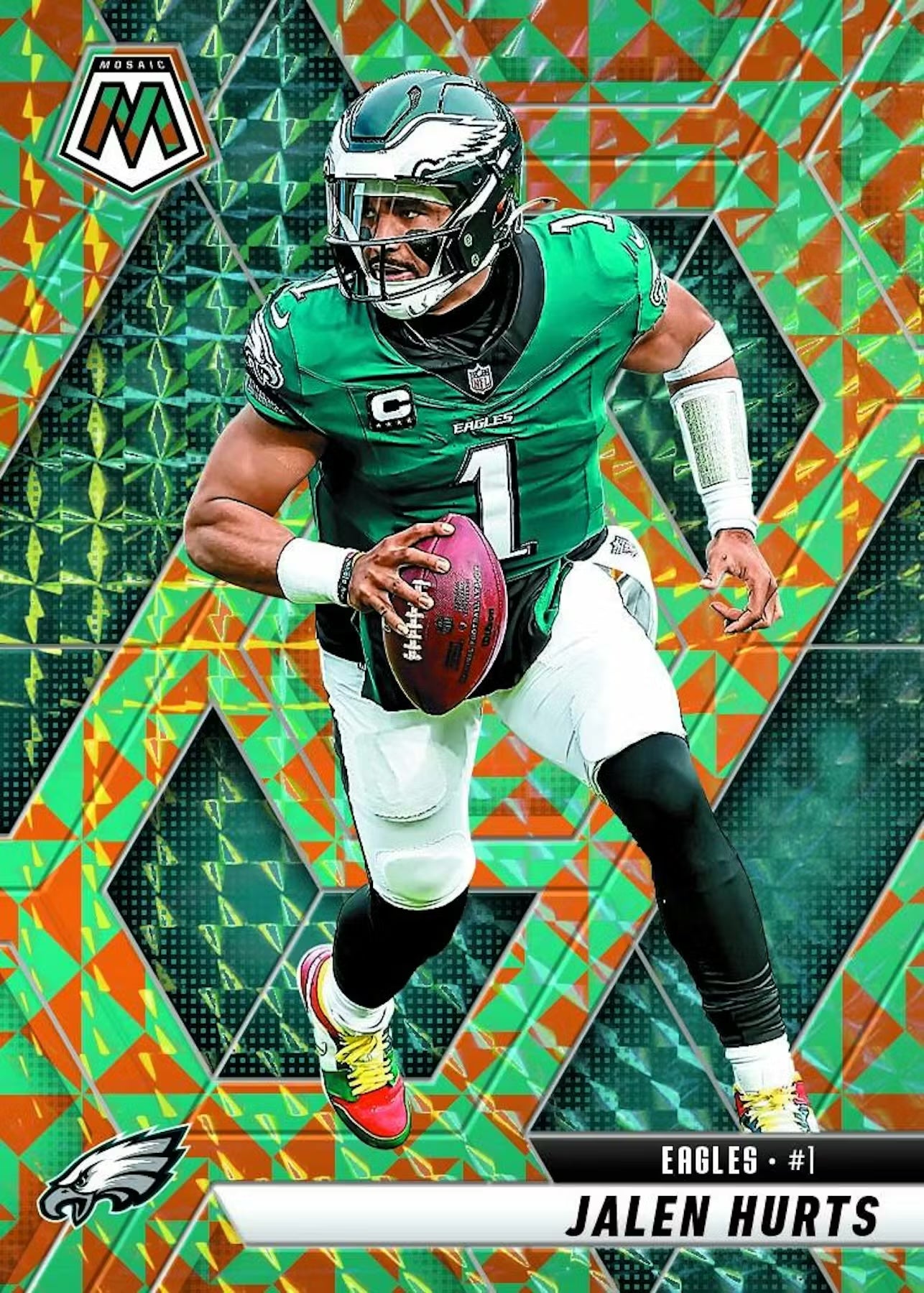 2025 Panini Mosaic NFL Football Blaster Box (Orange Parallels) (SEALED)